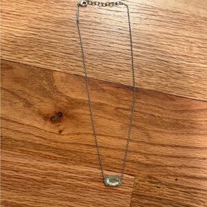 silver dichroic glass Kendra Scott necklace